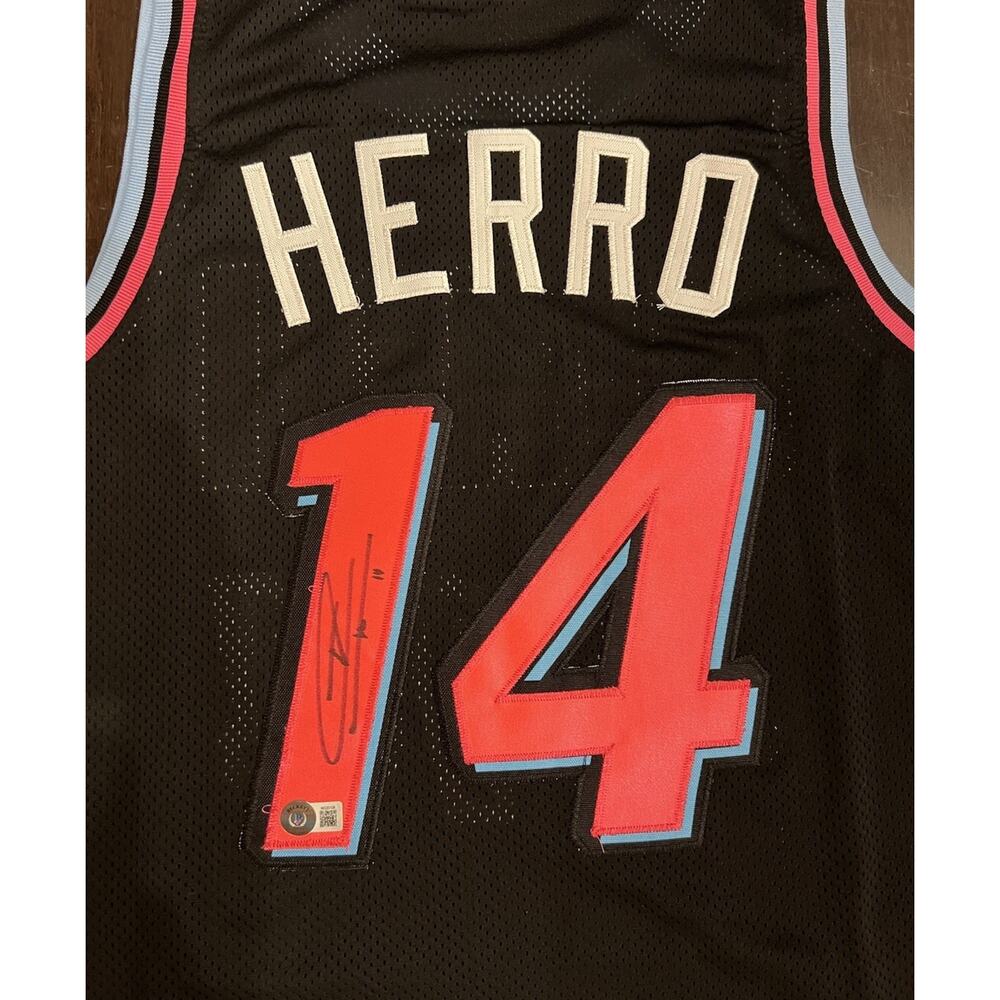 Tyler Herro Miami Heat Autographed Signed Custom Jersey🏖️ New/Beckett Cert!
